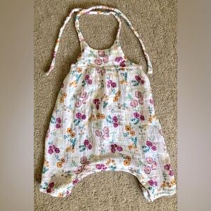 Angel Dear floral halter strap romper